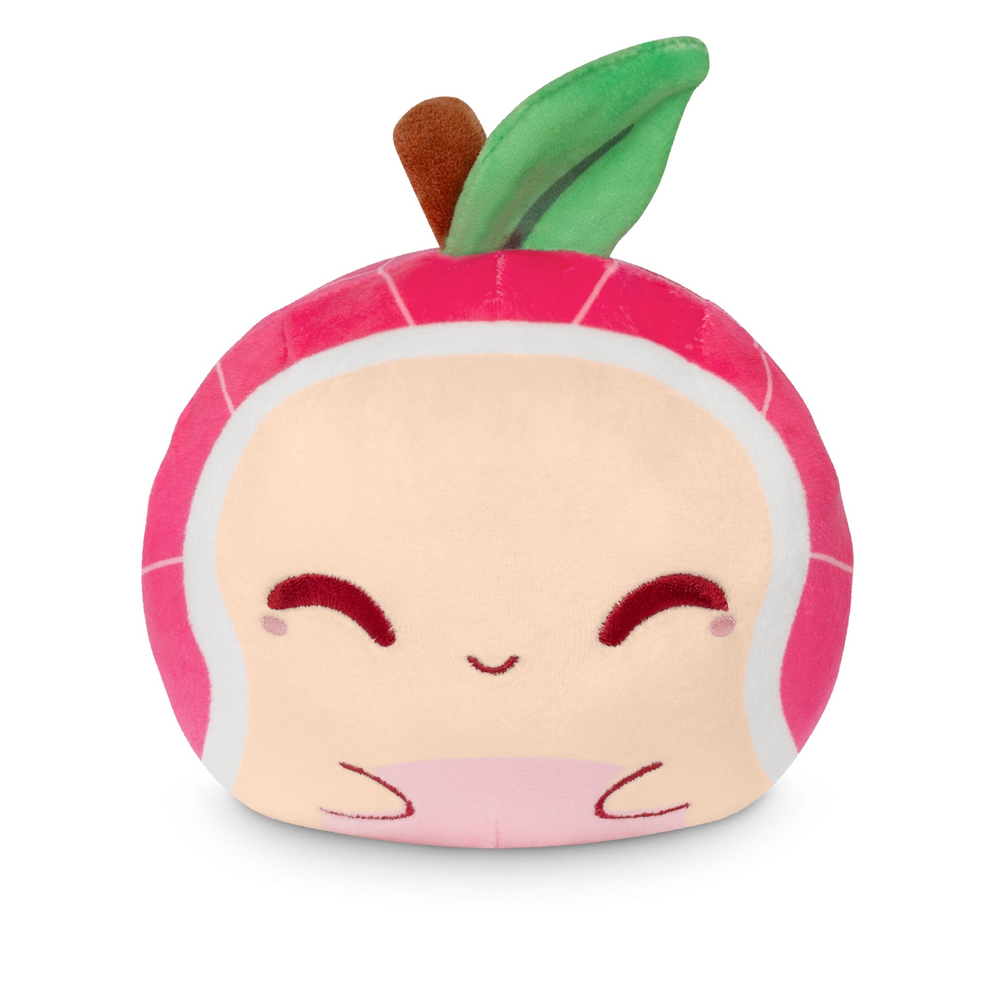 A Plushiverse Turtley Delicious 4” Reversible Plushie set on a white background.