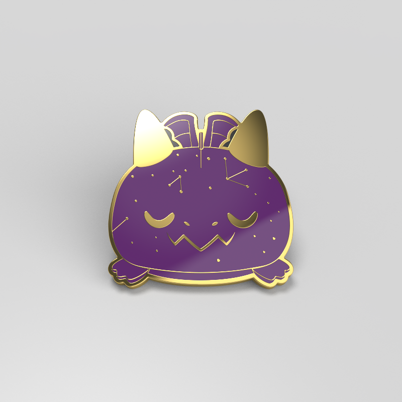 A Happy Galaxy Dragon Pin enamel pin by TeeTurtle, perfect for enamel pin collectors.