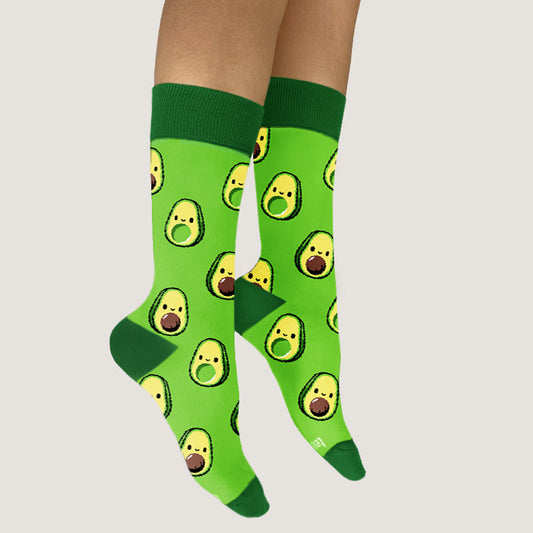 A pair of TeeTurtle Avocado Pattern Socks.