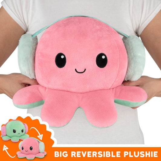 TeeTurtle Big Reversible Octopus Plushie (Earmuffs) by TeeTurt