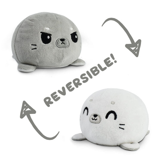 Two TeeTurtle Reversible Seal Plushies by TeeTurtle.