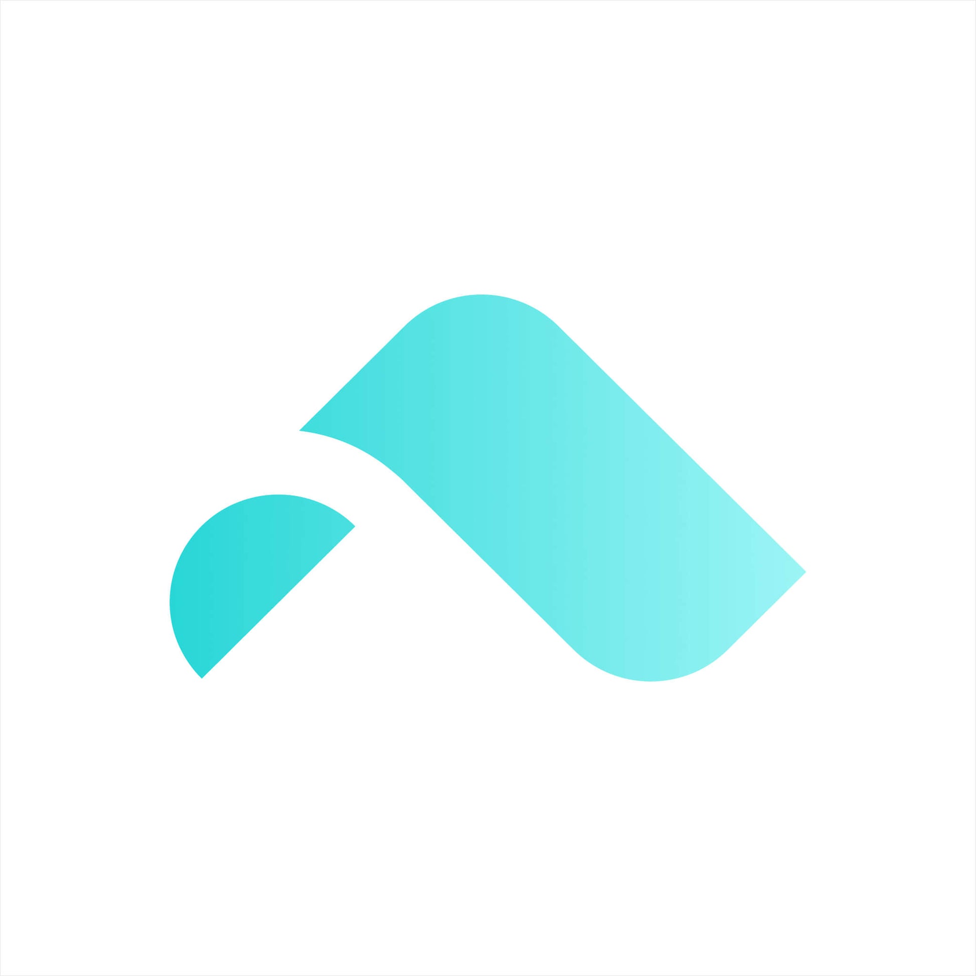 The logo for Shipping Protection by Route features a teal geometric shape with a small curved section on the left and a larger elongated section on the right, symbolizing streamlined shipments and protection, all set against a white background.